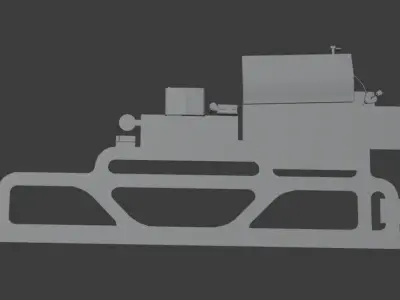 Small 3D Airport Model Low-poly 3D model