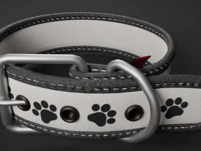 Dog Collar  Low-poly 3D model