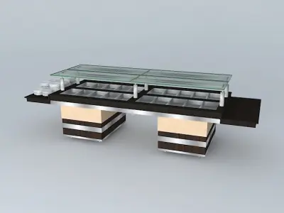 Kit005A Mesa Self Service por Alex Marques Free 3D model