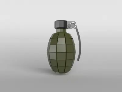 Grenade v1 002 Low-poly 3D model