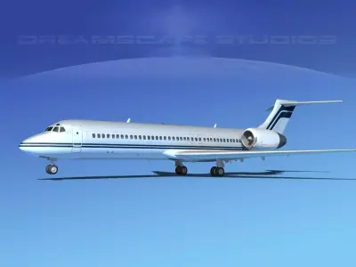 Boeing 717-200 Corporate 5 3D model
