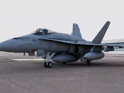 McDonnell Douglas FA-18 Hornet Single Seat 3D model