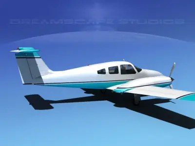 Piper PA-44-180 Seminole V08 3D model