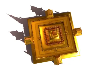 Laos - Pha That Luang 3D print model