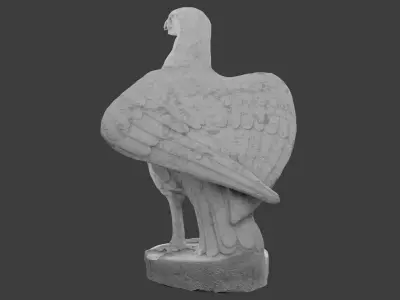 Eagle Statue Low-poly 3D model