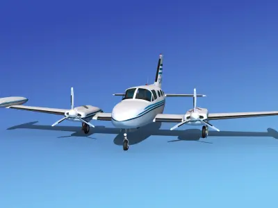 Cessna 421 Golden Eagle V05 3D model