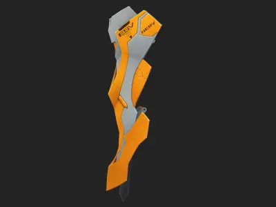  EVA UNIT 00 Defense Shield Enchanted shield of virtue Low-poly 3D model