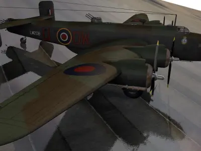 Handley Page Halifax Mk-3 3D model