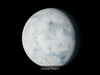 Fictional Planet Set 3D Model Pack