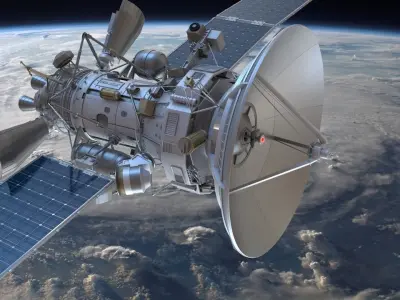 Sci-fi satellite 3D model