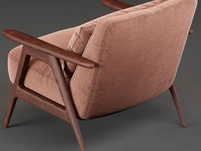 Modern Luxury Lounge Chair - Realistic Furniture  3D model