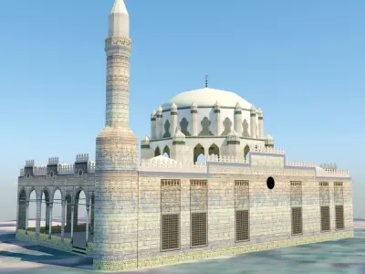 Sinan Pasha Mosque Low-poly 3D model