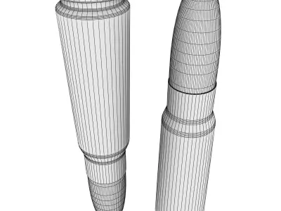 7 62x39 Cartridge 3D model