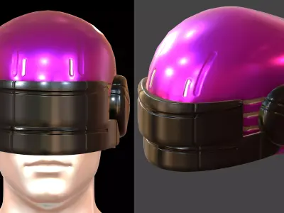 Helmet plastic mask protection pollution  Low-poly 3D model get