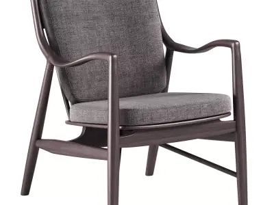 Aalborg Armchair dark gray By DeepHouse 3D model