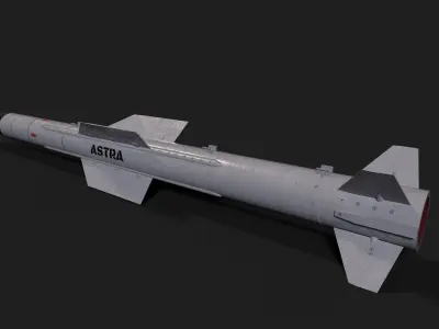 astra mk3 air to air missile Low-poly 3D model