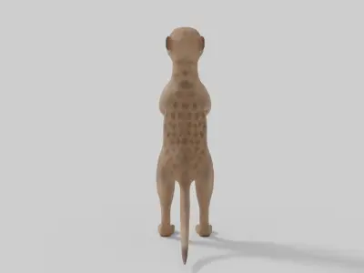 3D Meerkat Model Low-poly 3D model