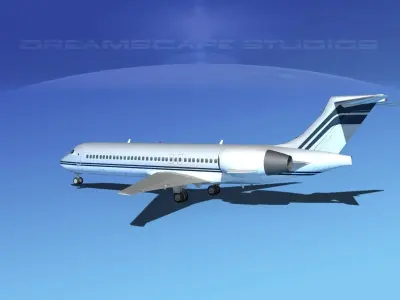 Boeing 717-200 Corporate 5 3D model