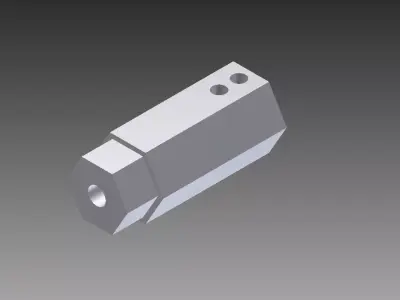 8mm Shaft to Hex Adapter 3D model