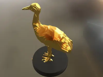 Parametric Crane Low-poly 3D model