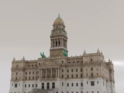 Wayne County Building 3D model