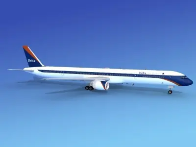 Boeing 757-300 Delta 3 3D model