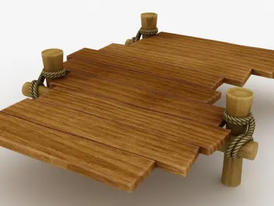 Cartoon Bridge 05 3D model
