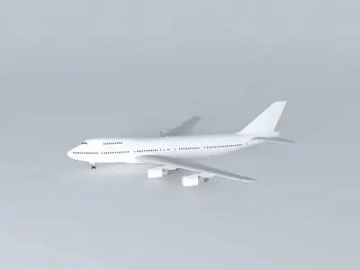 Template Boeing 747 200B GE Free 3D model