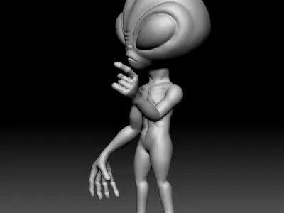 Alien Statue - 020 3D print model