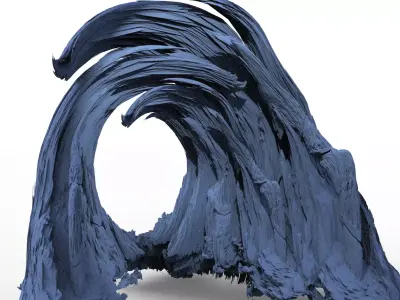 Antenora spiral cliffs 3D model