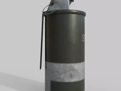 Grenade M18 Smoke Low-poly 3D model