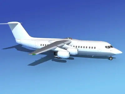 BAe 146-300 Unmarked 1 3D model