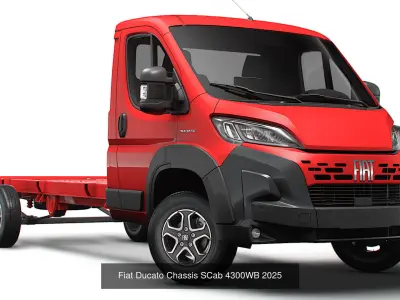 Stellantis chassis collection  Single Cab 4300WB 2025 3D Model Pack