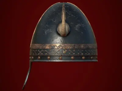 Medieval Helmet Low-poly 3D model