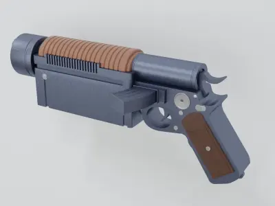 scifi guns K-16 Bryar 3D model