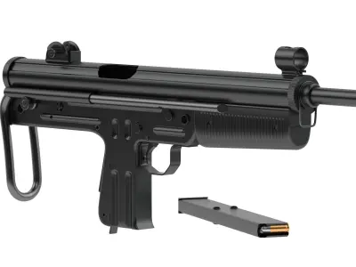 FMK-3 submachine gun 3D model