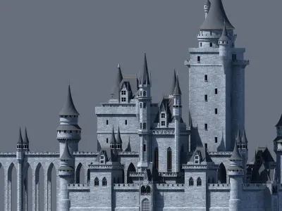Fantasy Castle 002 3D model