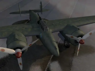 Breda Ba-88 Lince 3D model