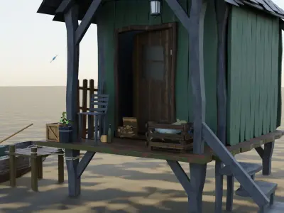 island house 3D model