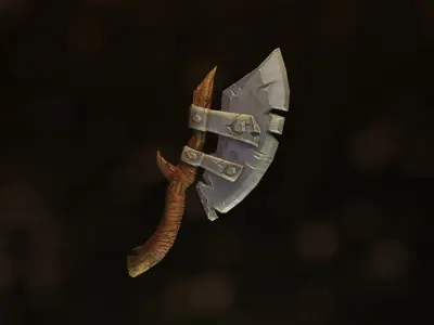 A set of three popular weapons Free low-poly 3D model