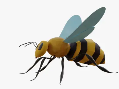 Bee Cartoon 3D model