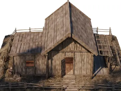 Old House 31 PBR 4K GameReady Low-poly 3D model