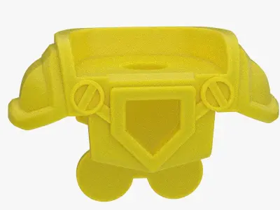 Real Size Lego Knight Armor For Minifigure Low-poly 3D model