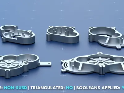 Factory Greeble Kitbash Pack 5 3D model