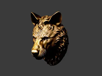 Animal Head Low-poly 3D model