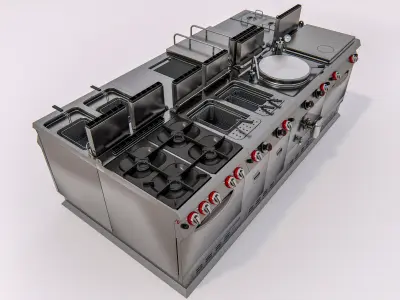 Commercial Kitchen 9 3D model