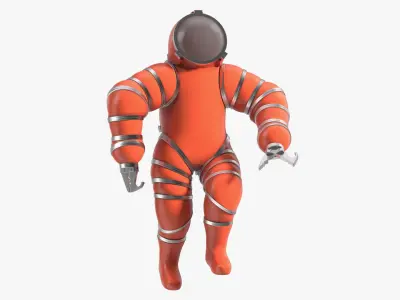 Deep Sea Diving Suit Rigged 3D model