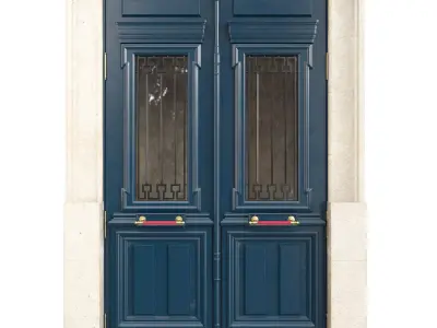 Entrance classic door 104 3D model
