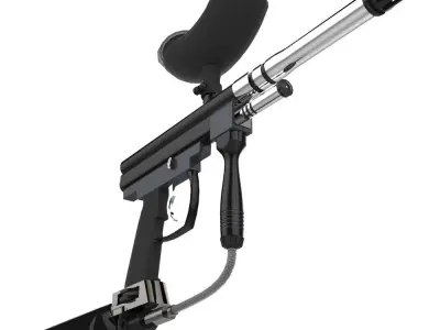 Spyder Paintball Gun Low-poly 3D model