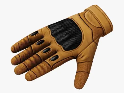 Tactical Gloves 01 PBR Low-poly 3D model